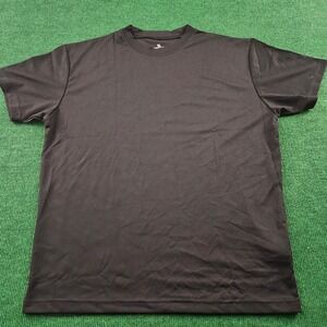 POWER-TEK‎ Athletic T-Shirt Youth Large Black Short Sleeve Polyester